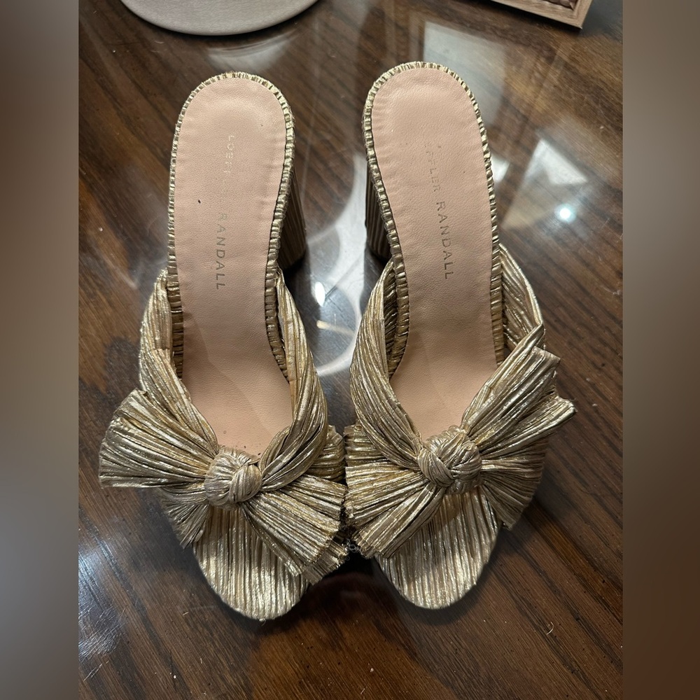 Loeffler Randall Gold Heels